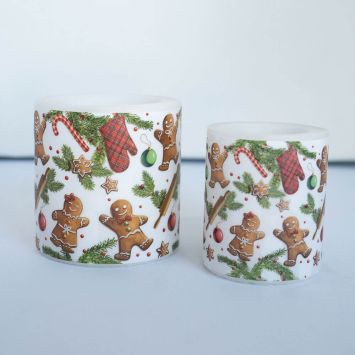 Kerzen-Set "Lebkuchen"