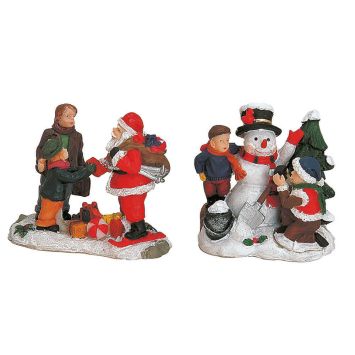Miniatur-Weihnachtsfiguren (2er Set)