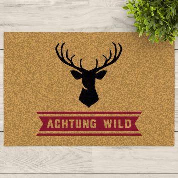 Fußmatte „Achtung Wild“