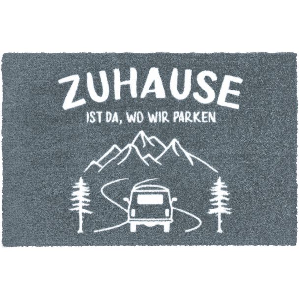 Fußmatte „Zuhause ist da, wo wir parken“