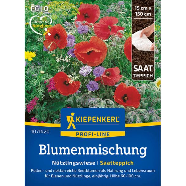 Blumenmix Nützlingswiese Saatteppich